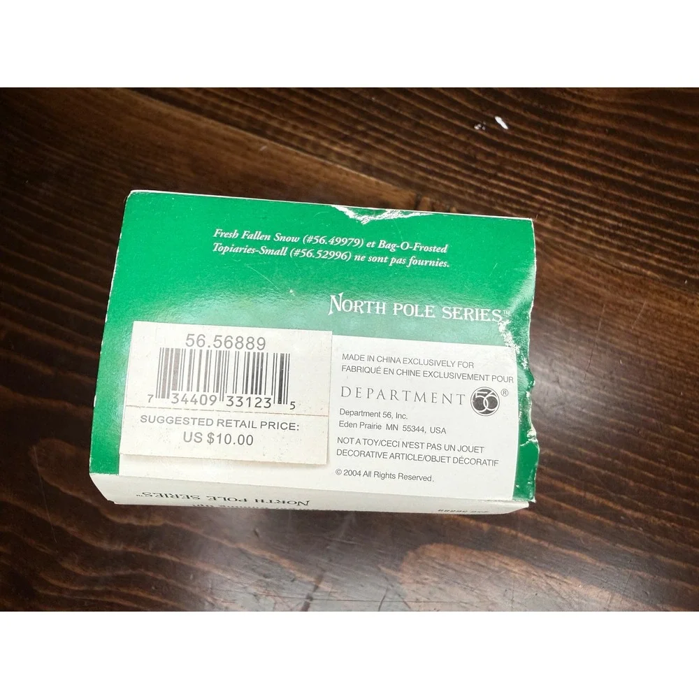 Dept 56‎ North Pole One Choo-Choo Burger Coming Up! Elf Figurine 56.56889